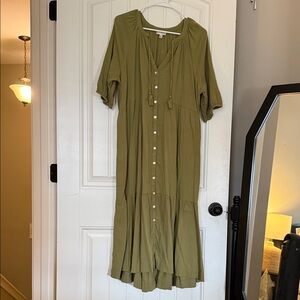 Wonderly Green Dress Size XL
